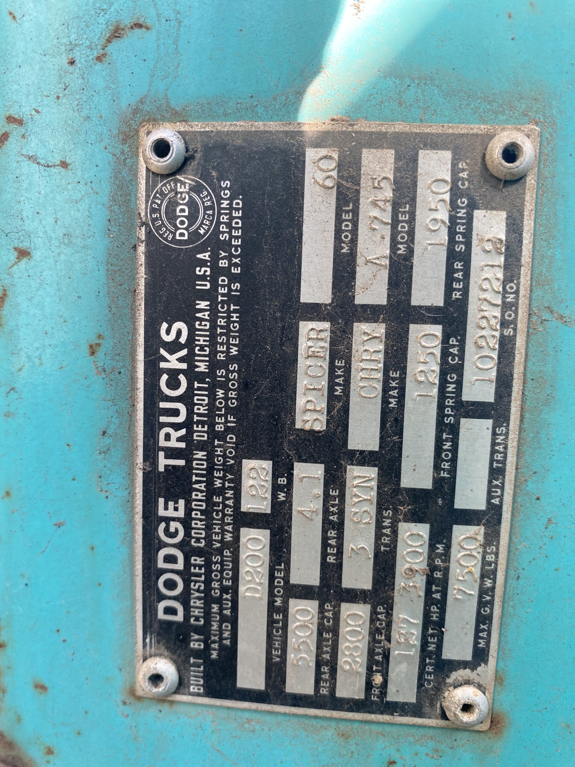 
								1964 Dodge D200 full									